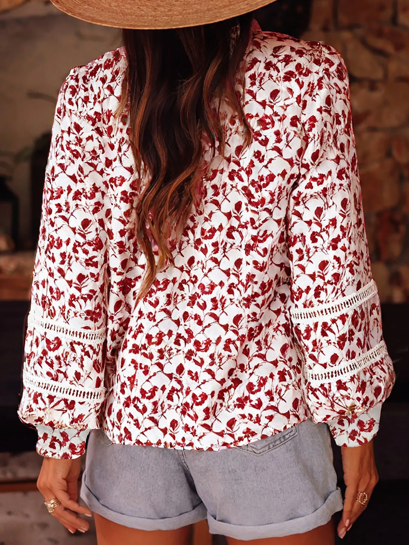 Floral Button Down Long Sleeve Shirt - Image 2
