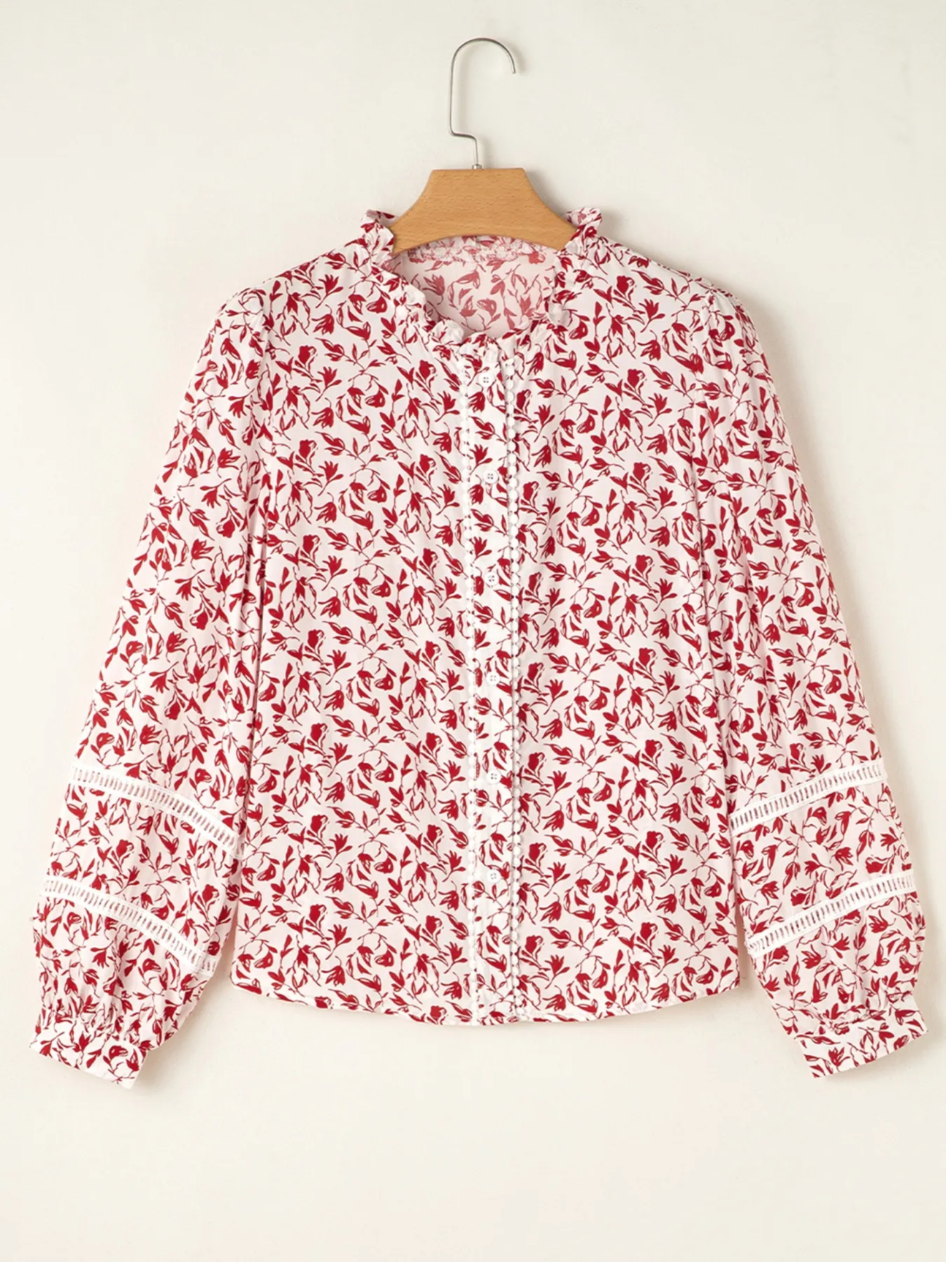 Floral Button Down Long Sleeve Shirt - Image 3