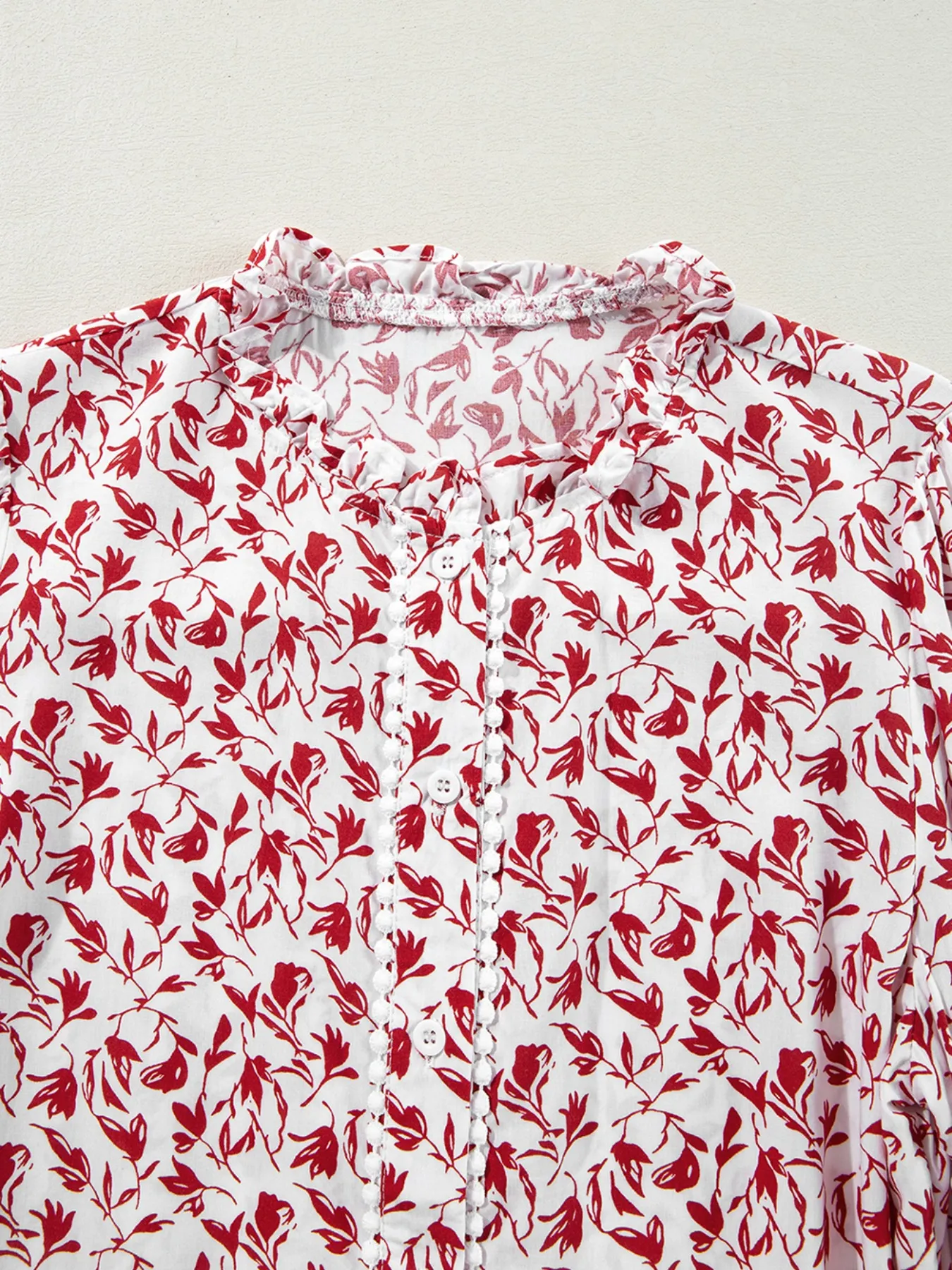 Floral Button Down Long Sleeve Shirt - Image 5