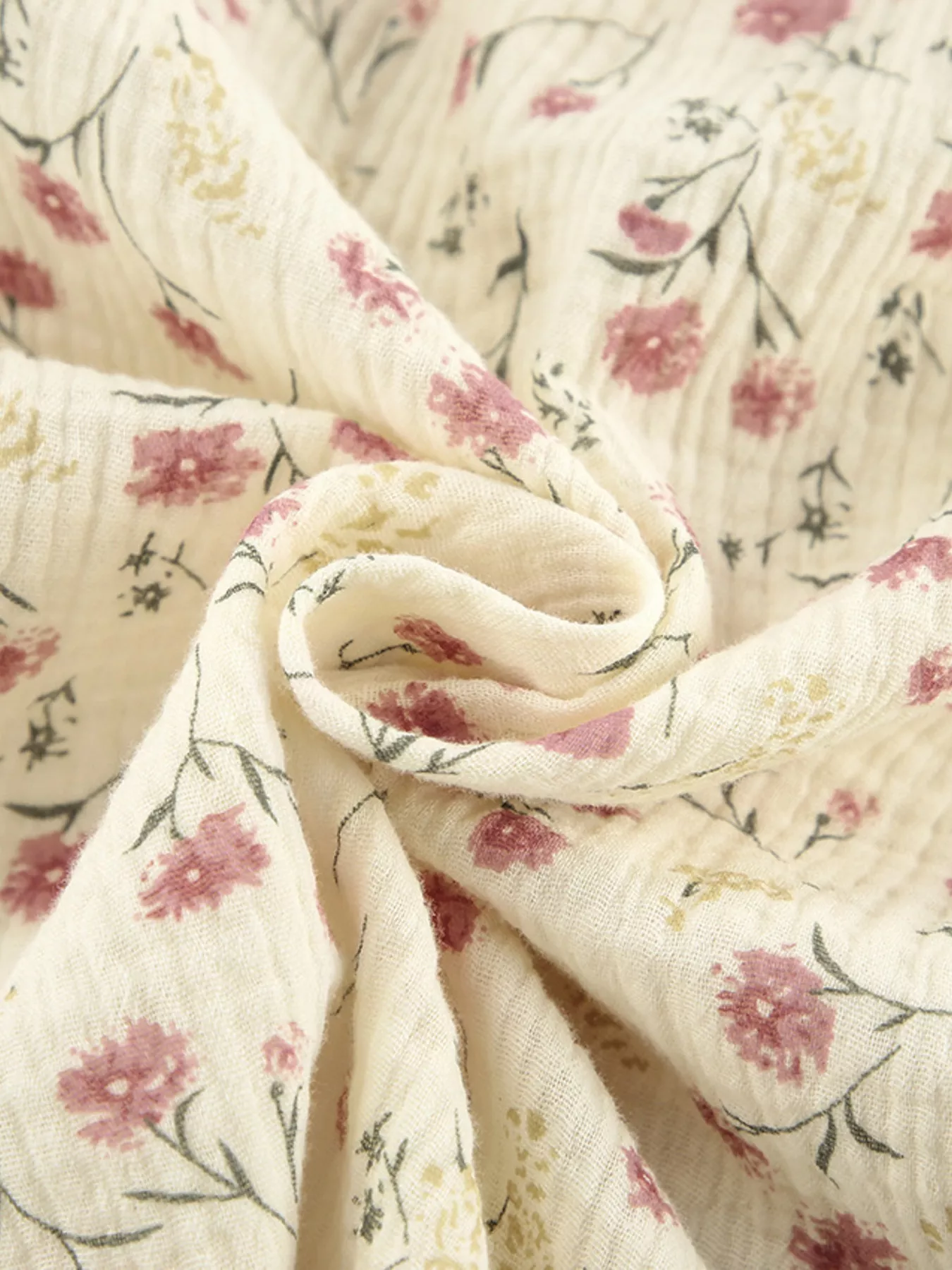 Floral Print Button-Down Top and Pants Lounge Set - Image 10
