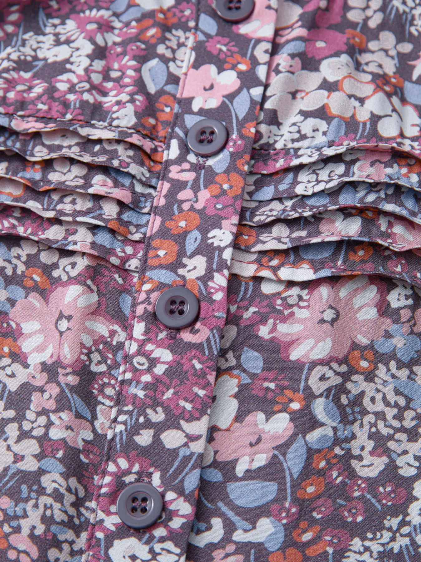 Floral Print Button Front Tank Top - Image 9