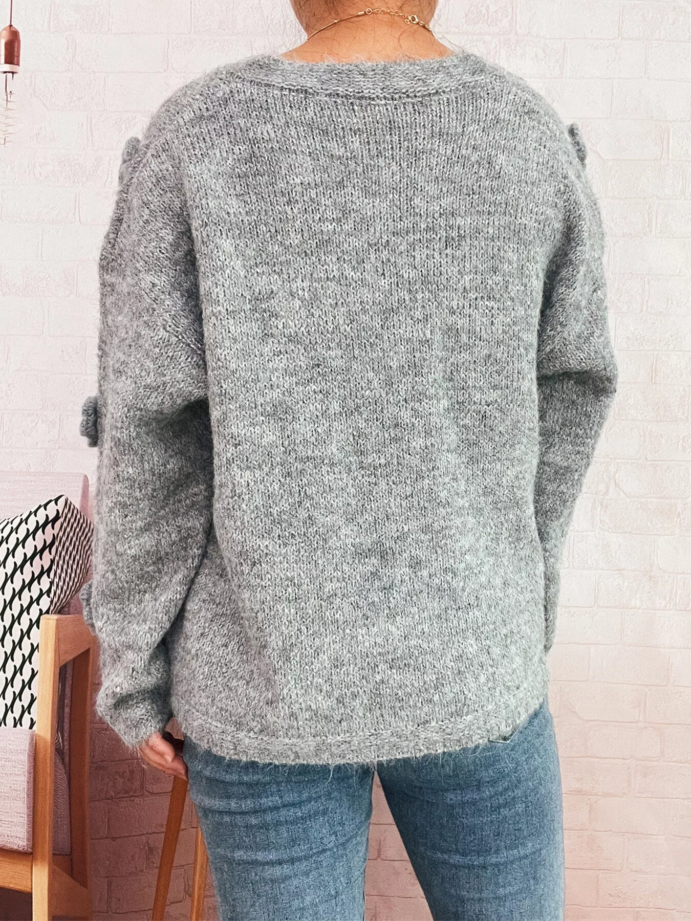 Flower Button-Up Cardigan - Image 4