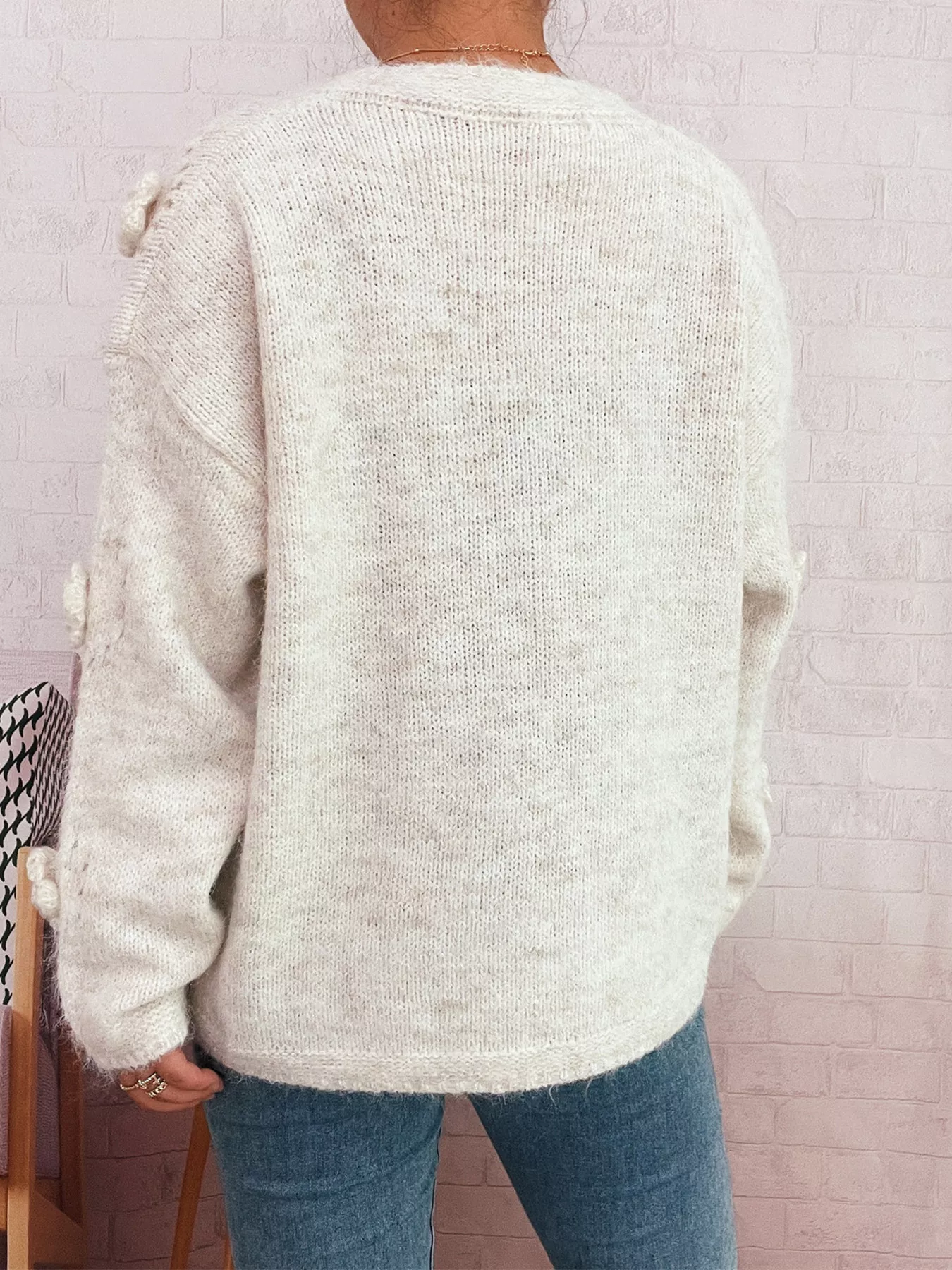 Flower Button-Up Cardigan - Image 9
