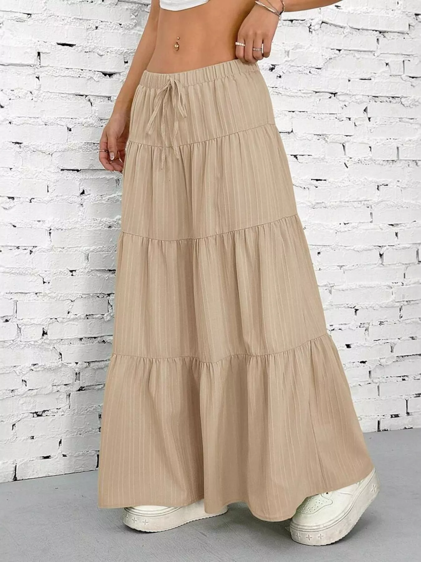 Flowy Tiered Maxi Skirt - Image 20