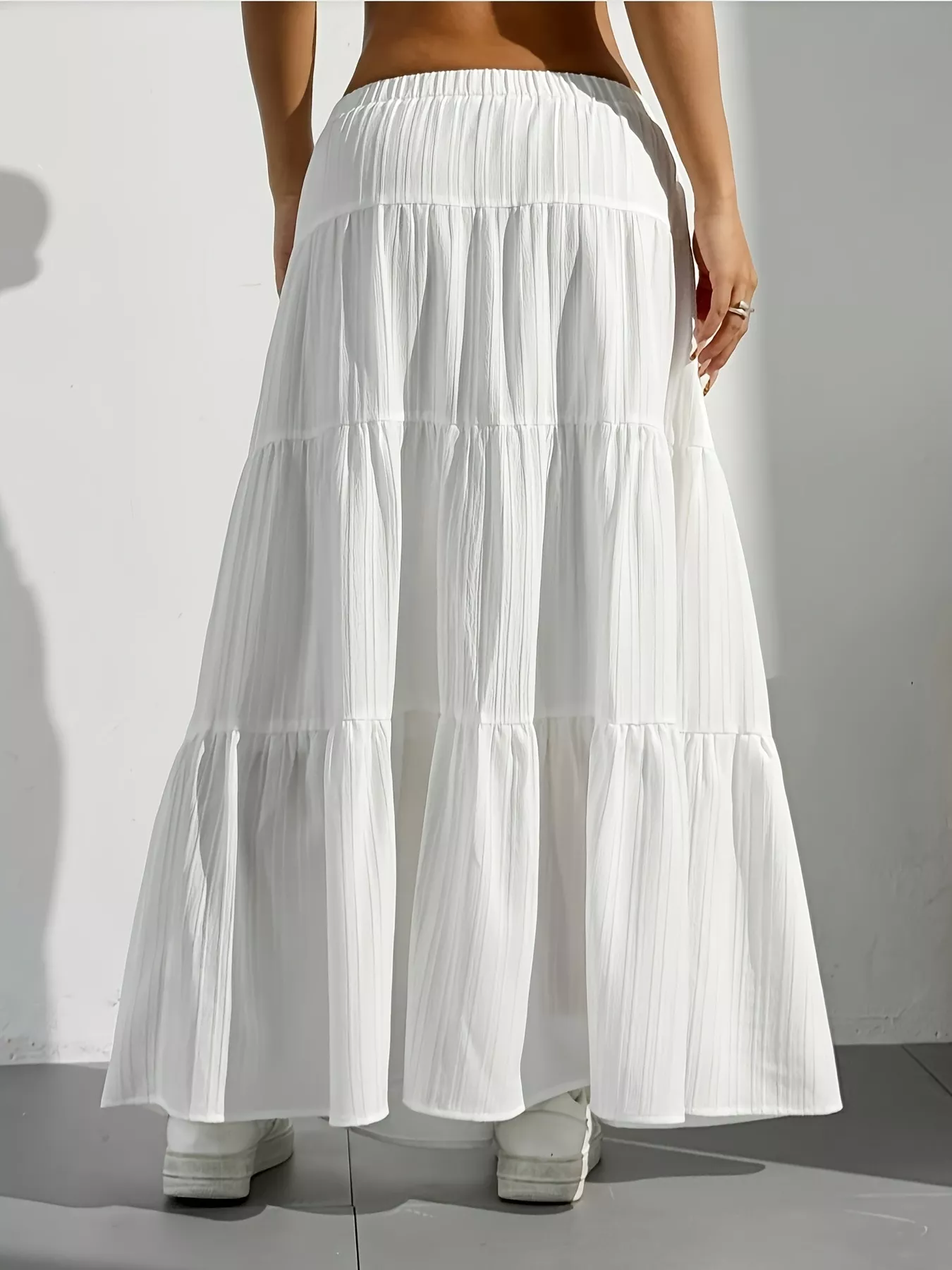 Flowy Tiered Maxi Skirt - Image 29