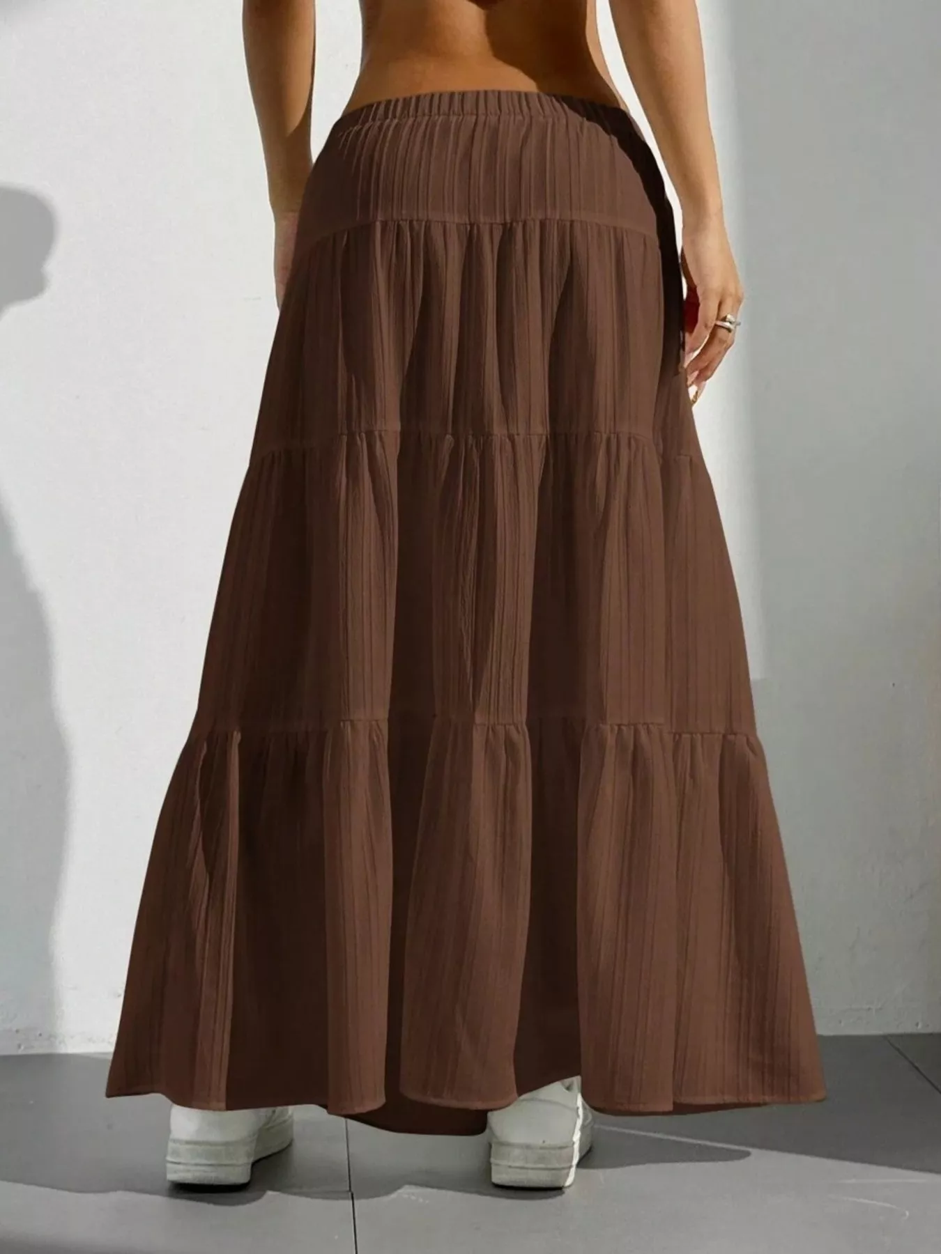 Flowy Tiered Maxi Skirt - Image 7