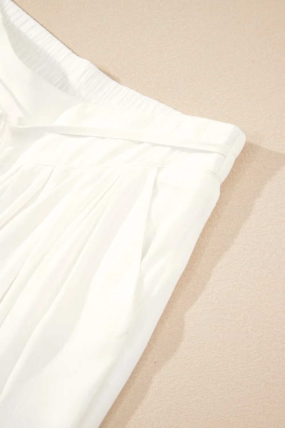 Flowy Wide Leg Pants with Drawstring Waist - Image 10