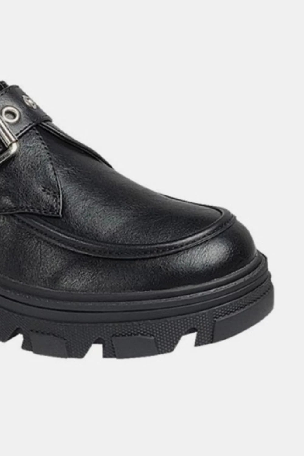 Forever Link Buckled Platform Lug Sole Loafers - Image 3