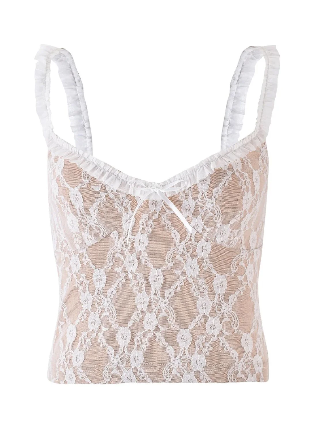 Frill Bow Lace Cami - Image 5