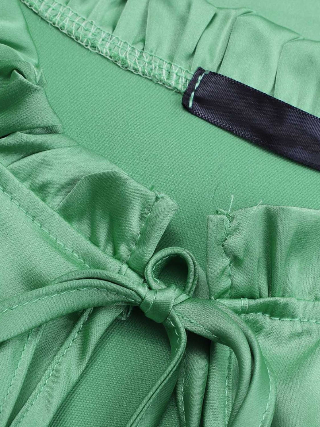 Frill Tied Lantern Sleeve Blouse - Image 9