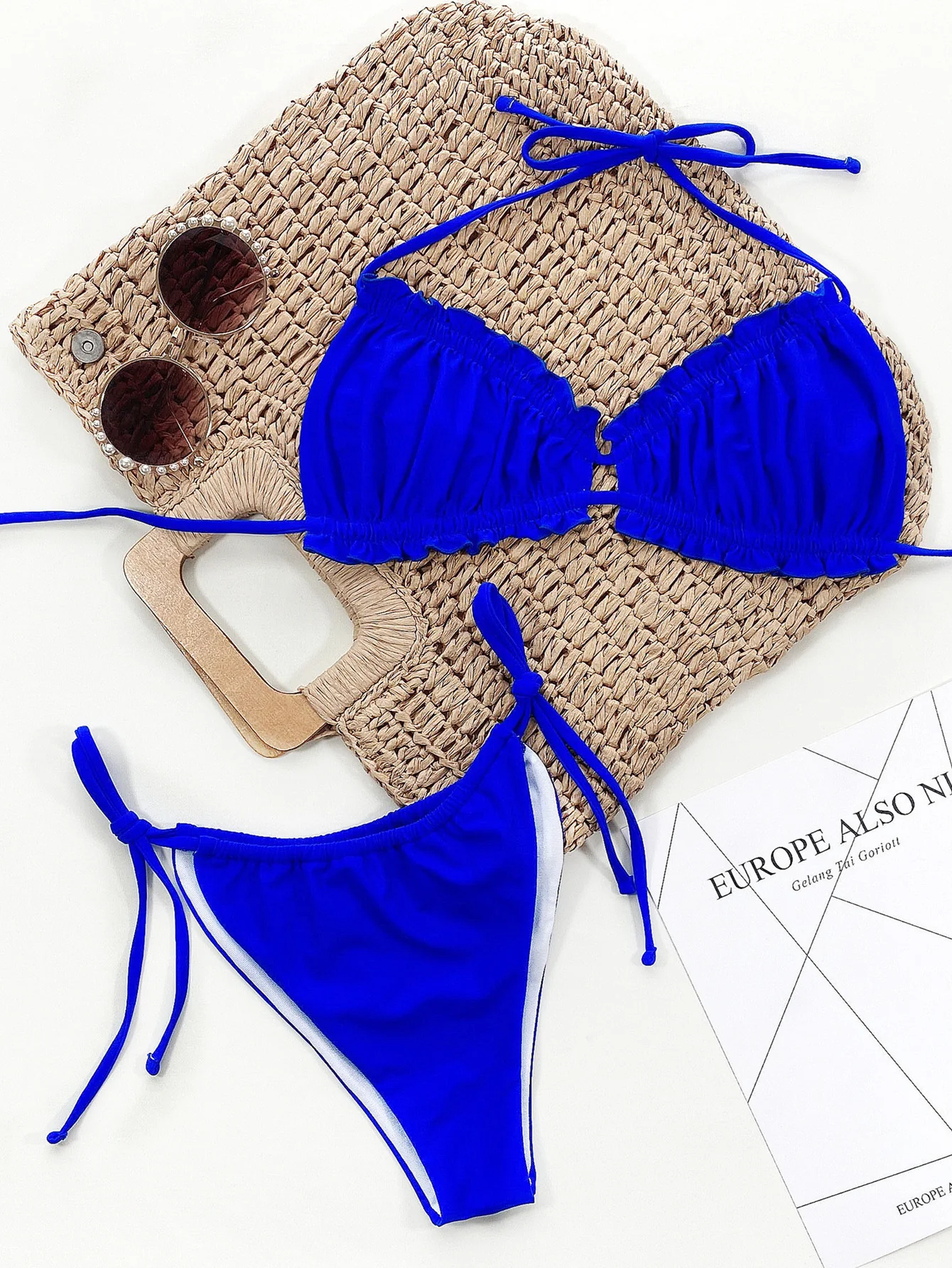 Frill Trill Halter Neck Bikini Set - Image 15