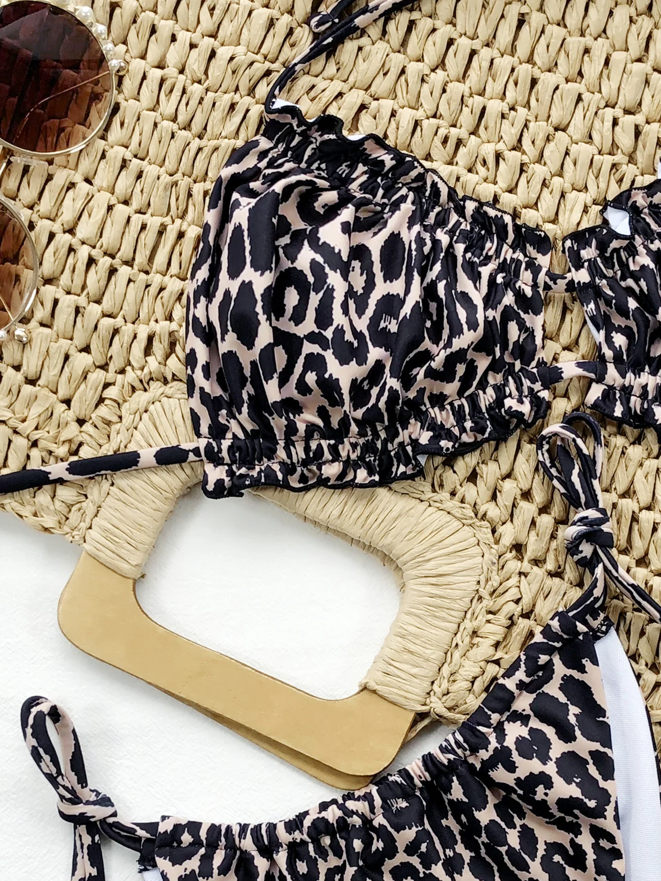 Frill Trill Halter Neck Bikini Set - Image 4