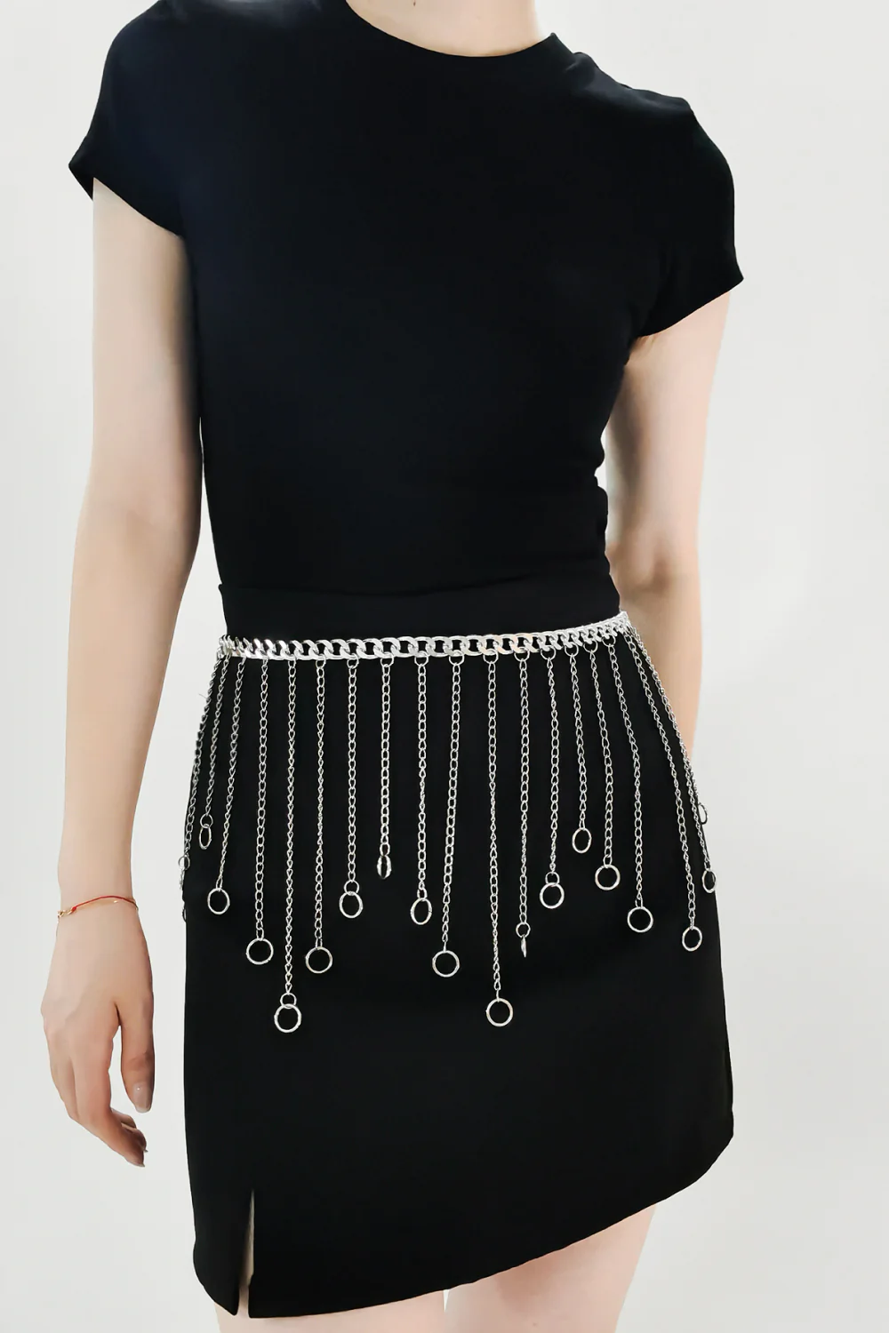 Fringe Chain Alloy Belt - Image 2
