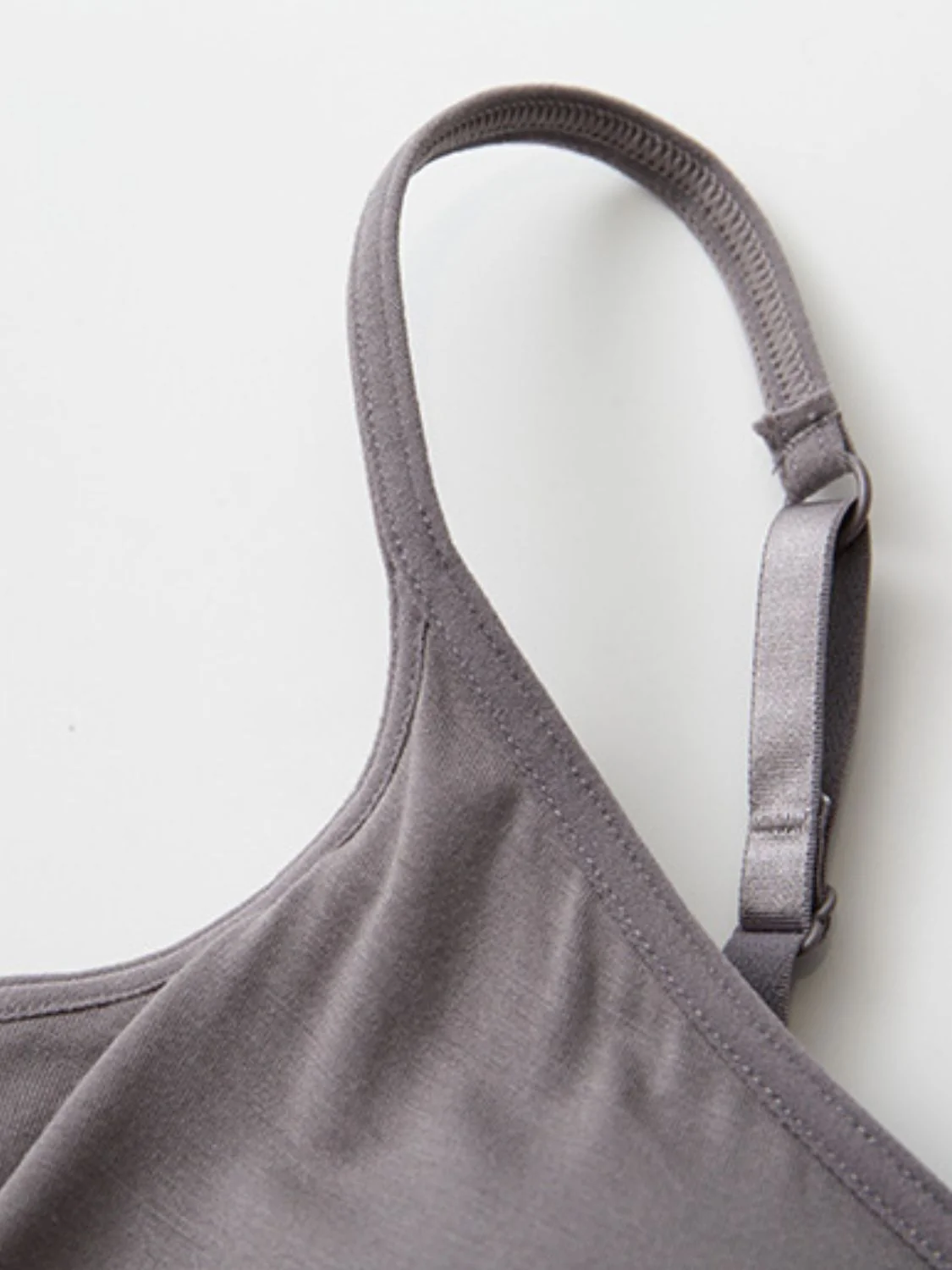 Full Size Adjustable Strap Modal Cami with Bra - Image 5