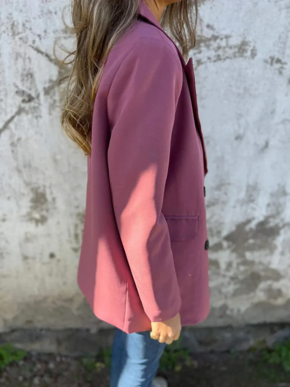 Full Size Collared Neck Long Sleeve Blazer - Image 11