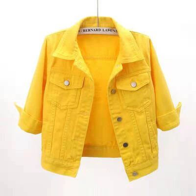 Full Size Cropped  Denim Jacket Plus Size - Image 2