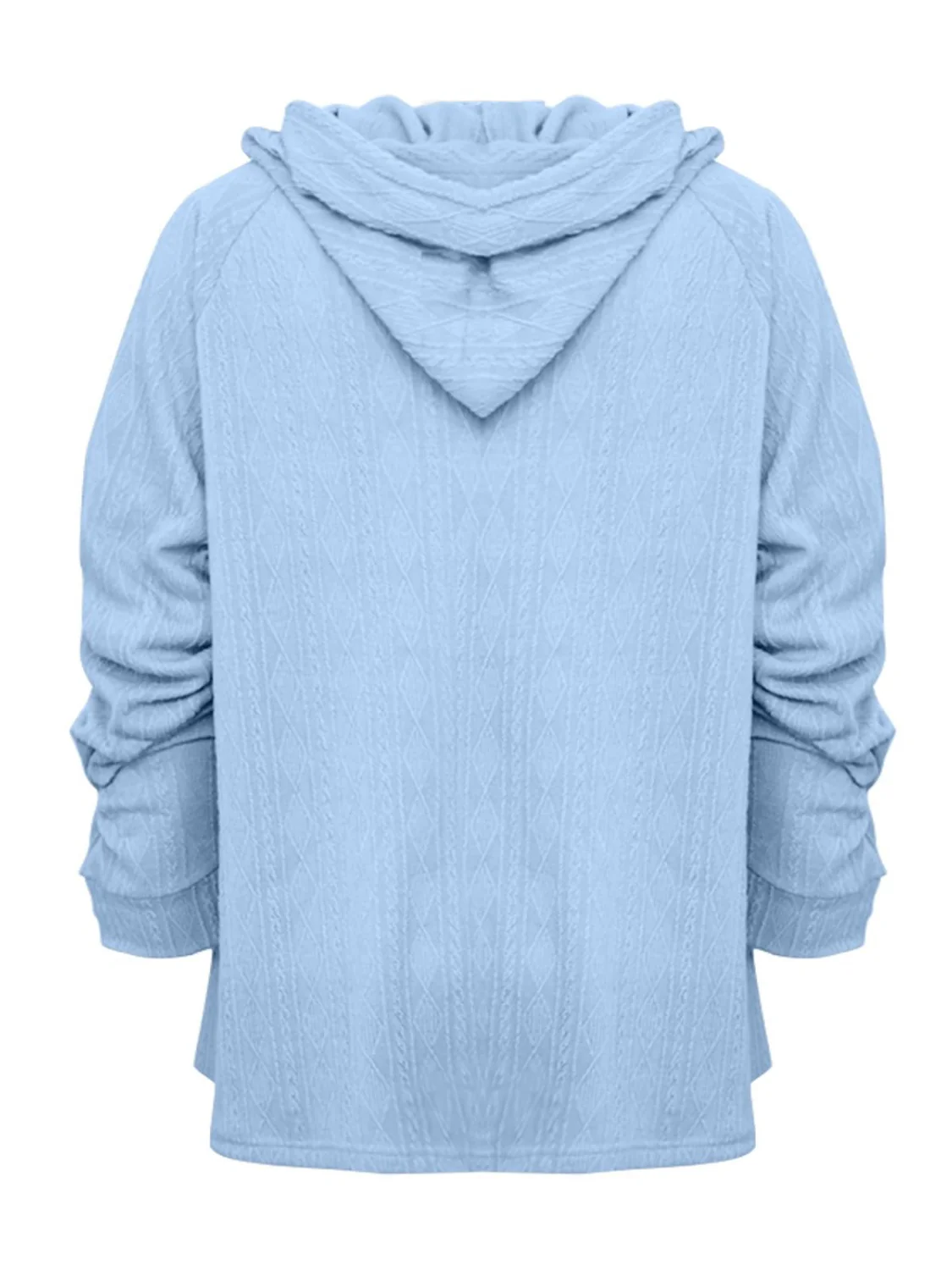 Full Size Drawstring Long Sleeve Hoodie - Image 17