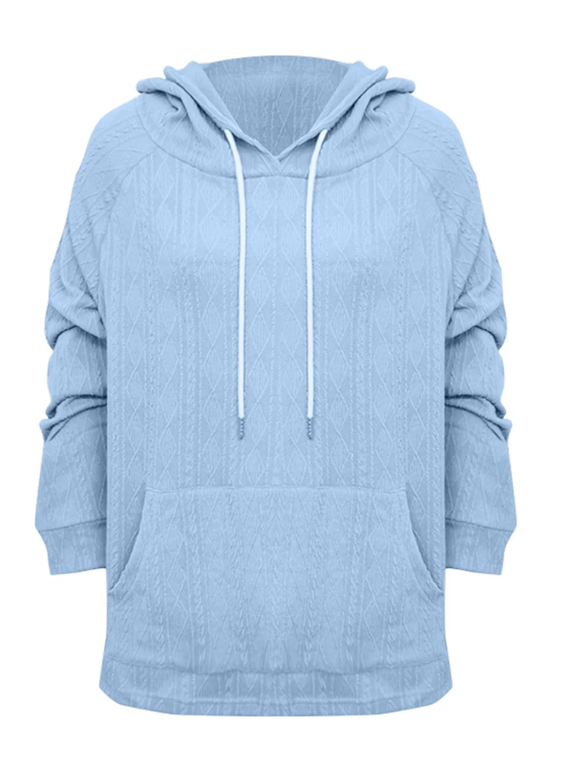 Full Size Drawstring Long Sleeve Hoodie - Image 18