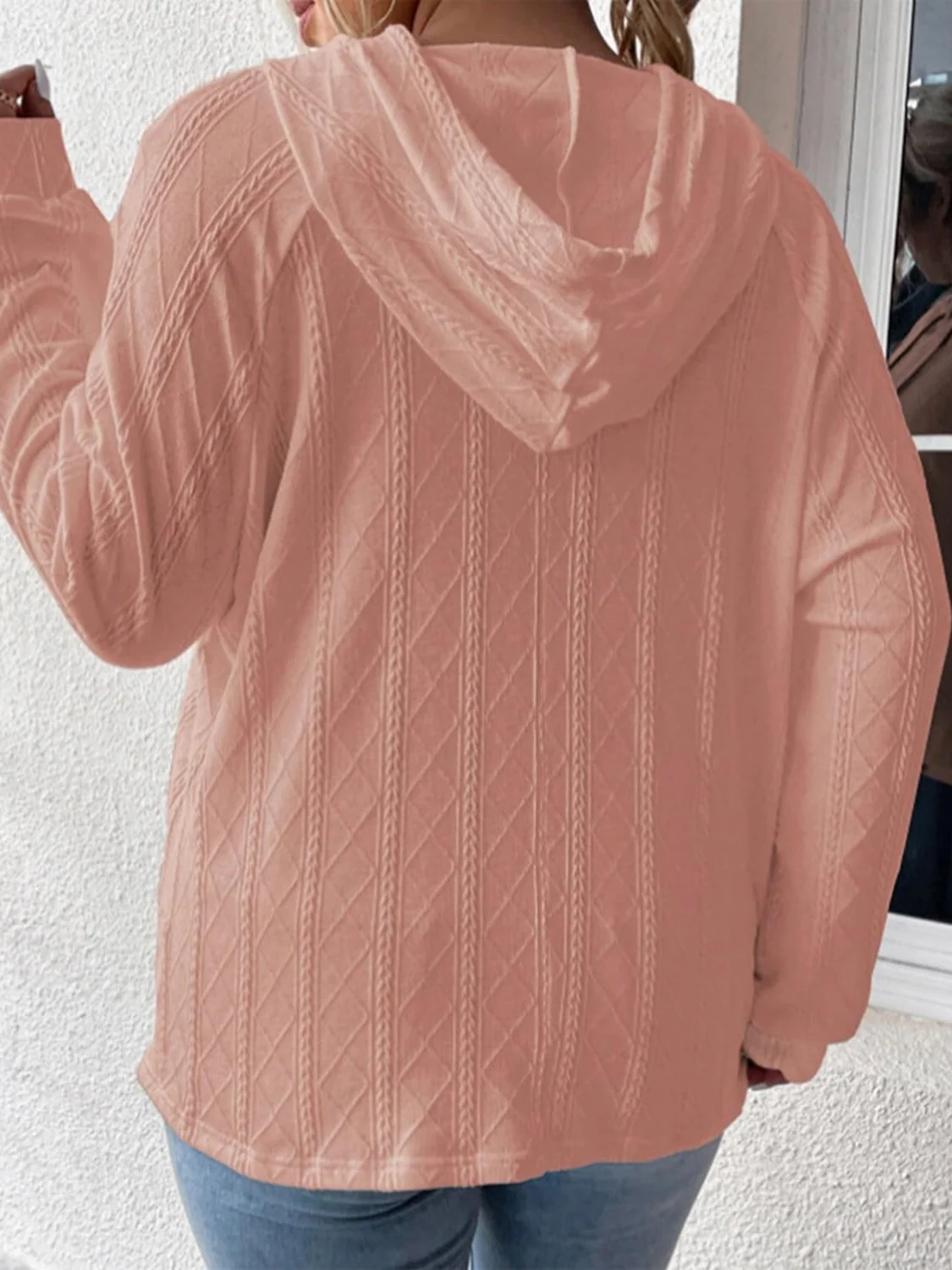 Full Size Drawstring Long Sleeve Hoodie - Image 19