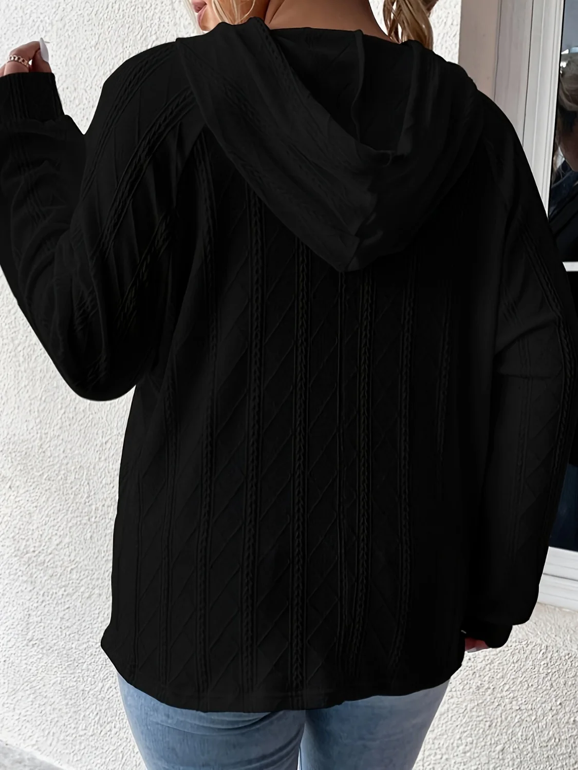Full Size Drawstring Long Sleeve Hoodie - Image 30