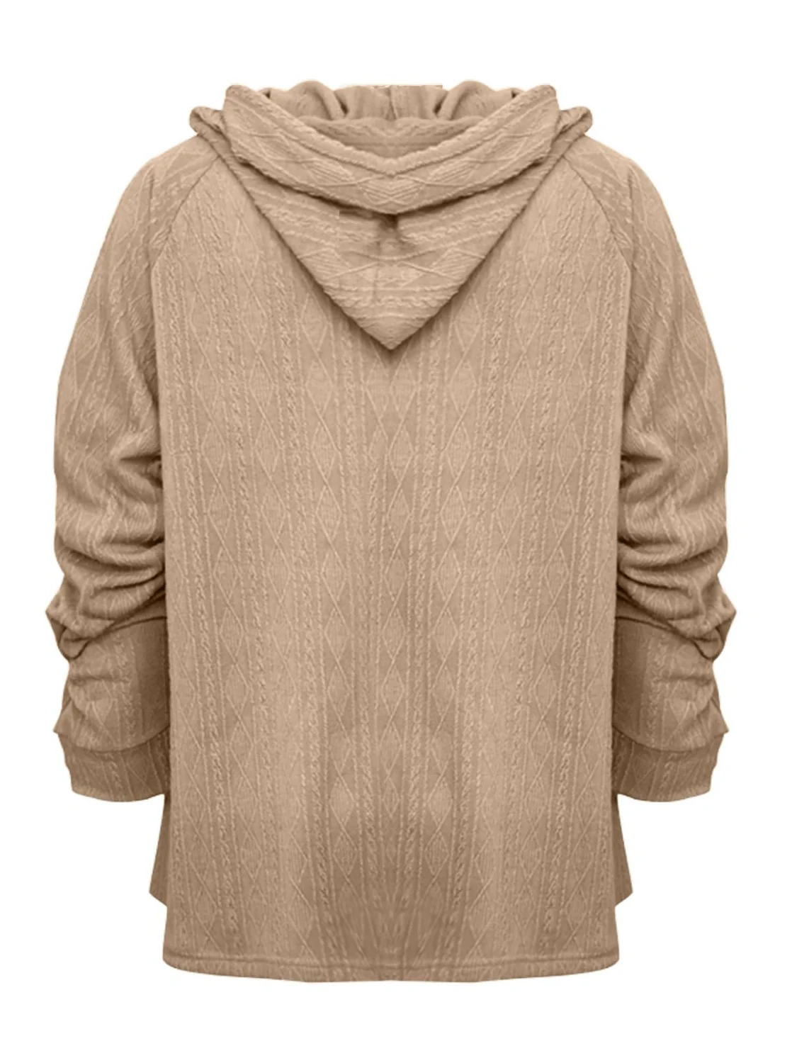 Full Size Drawstring Long Sleeve Hoodie - Image 4