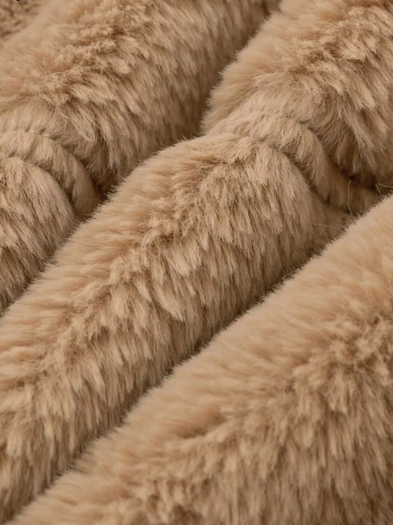 Full Size Faux Fur Cropped Zip-Up Jacket Plus Size - Image 5