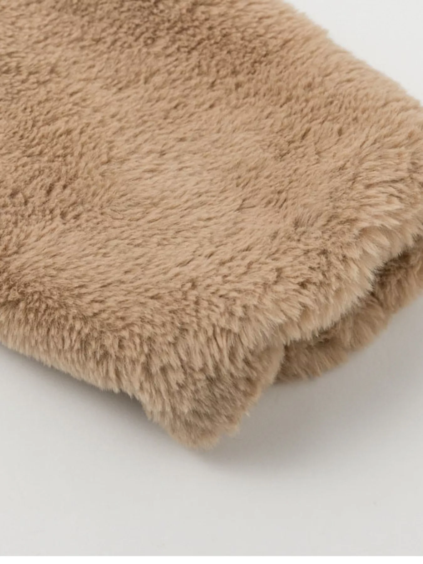 Full Size Faux Fur Cropped Zip-Up Jacket Plus Size - Image 6