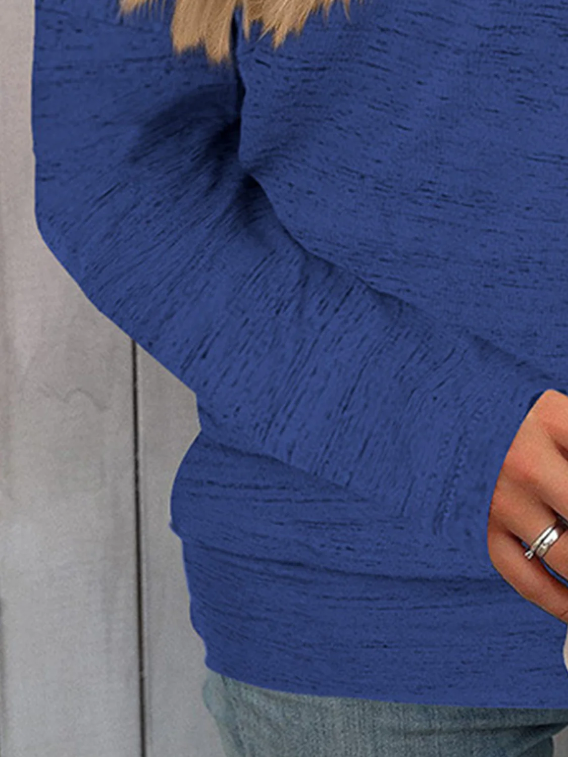 Full Size Heathered Long Sleeve Top - Image 12