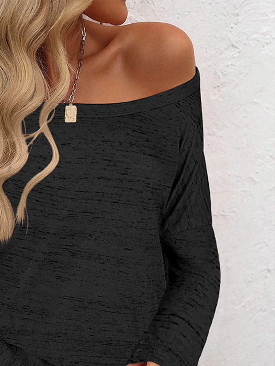 Full Size Heathered Long Sleeve Top - Image 6