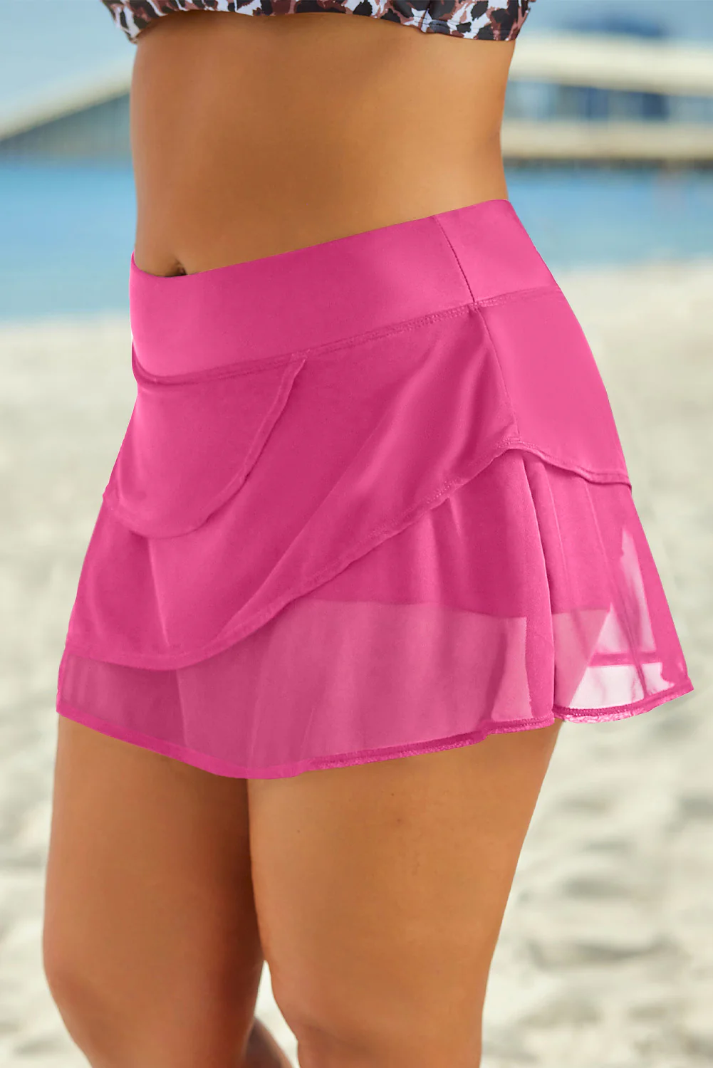 Full Size Layered Swim Skirt - Image 5