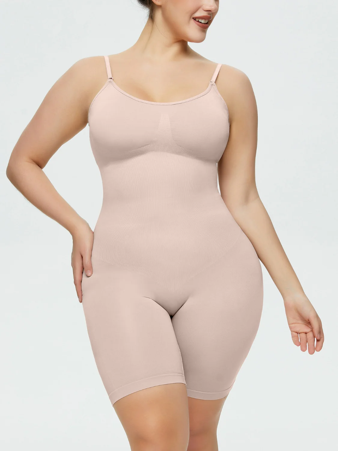 Full Size Spaghetti Strap Shaping Romper - Image 10