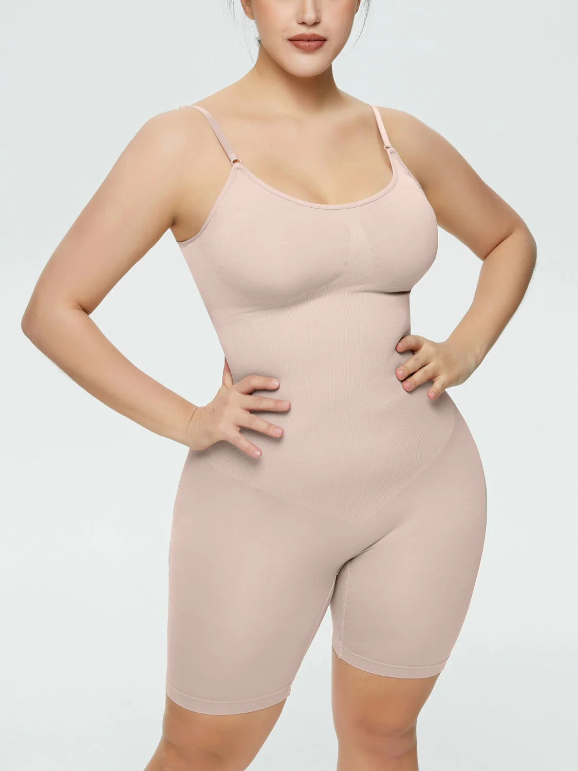 Full Size Spaghetti Strap Shaping Romper - Image 11