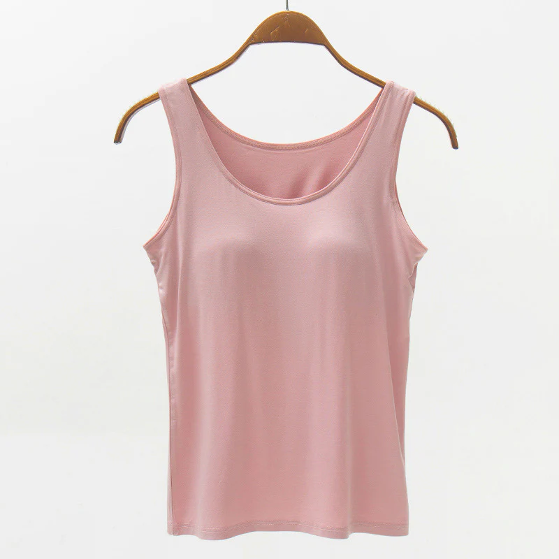 Full Size Wide Strap Modal Tank with Bra - Image 11