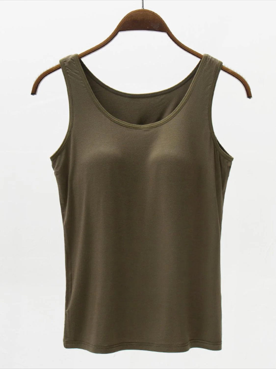 Full Size Wide Strap Modal Tank with Bra - Image 4
