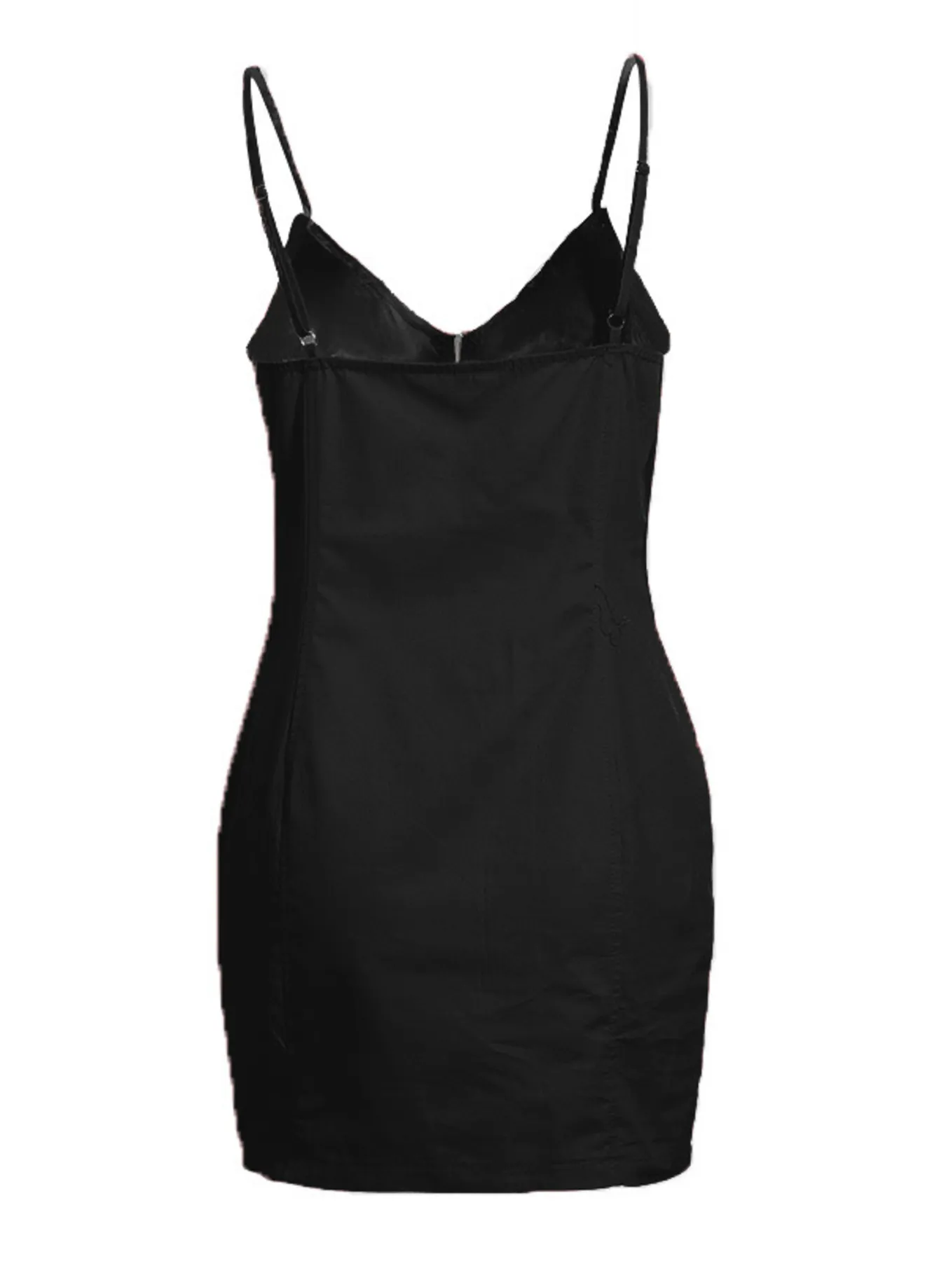 Full Size Zip-Front Bodycon Mini Dress Plus Size - Image 6