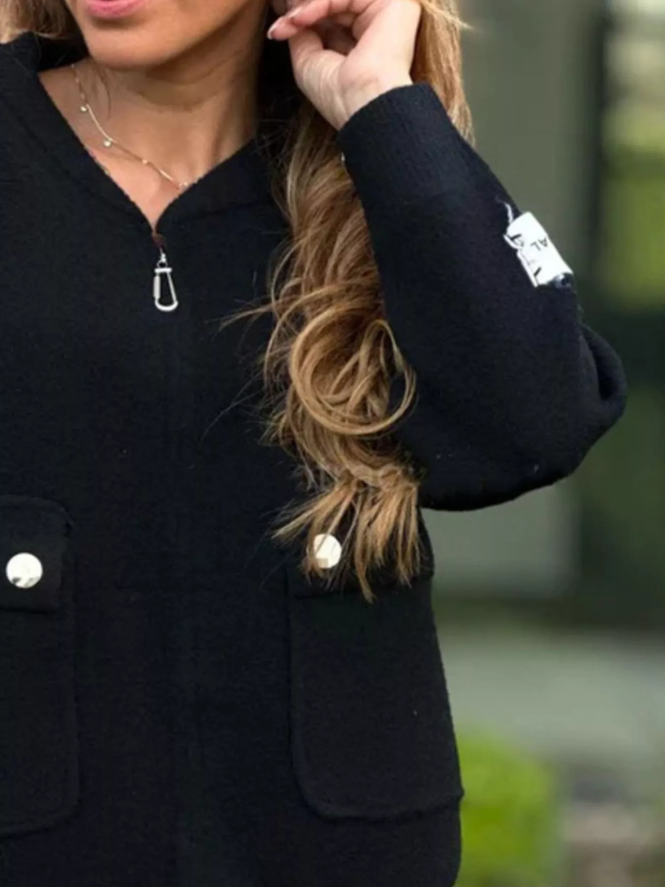 Full Size Zip-Up Long Sleeve Outerwear Plus Size - Image 2