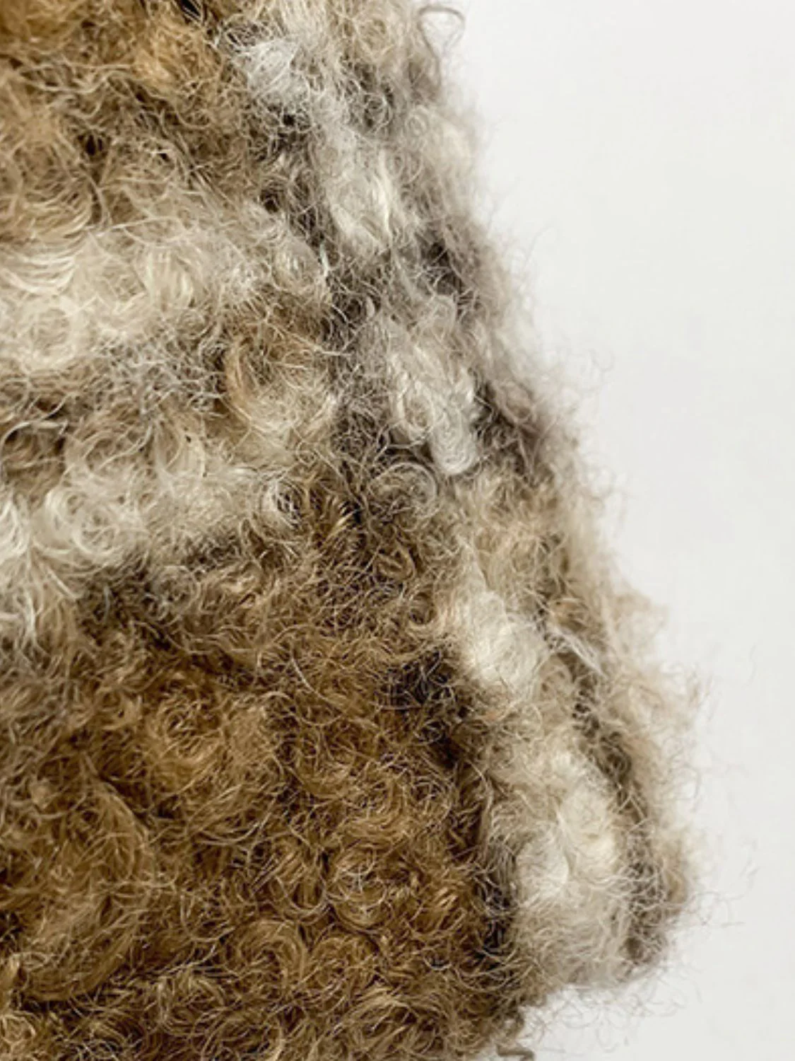 Fuzzy Polyester Mini Handbag with Zipper - Image 2
