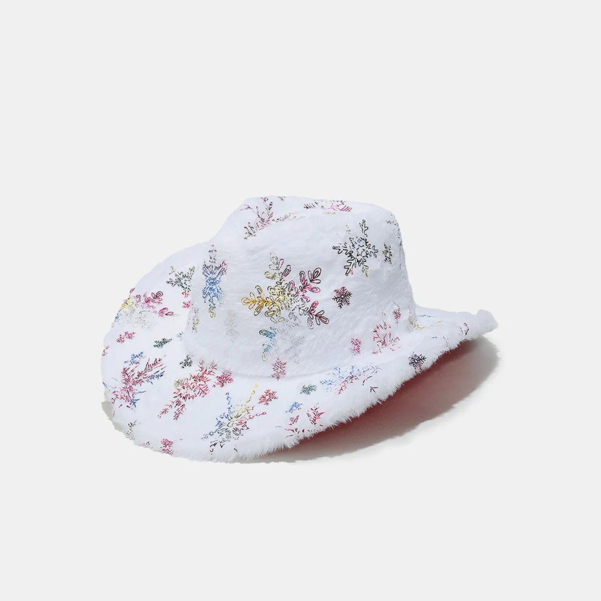 Fuzzy Snowflakes Polyester Hat - Image 6