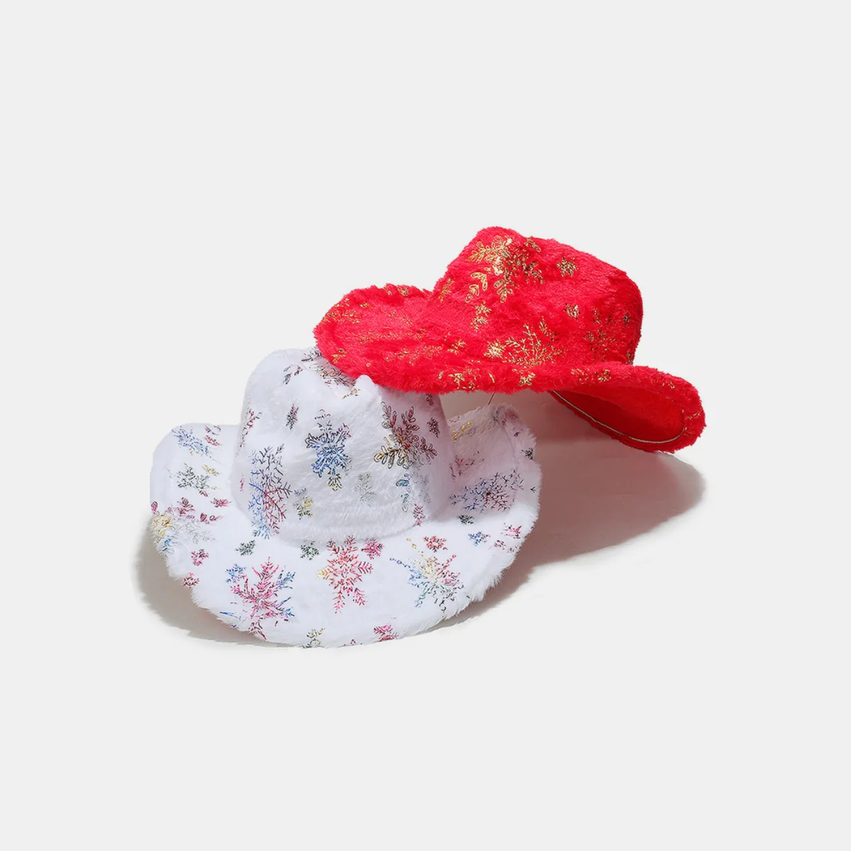 Fuzzy Snowflakes Polyester Hat - Image 8