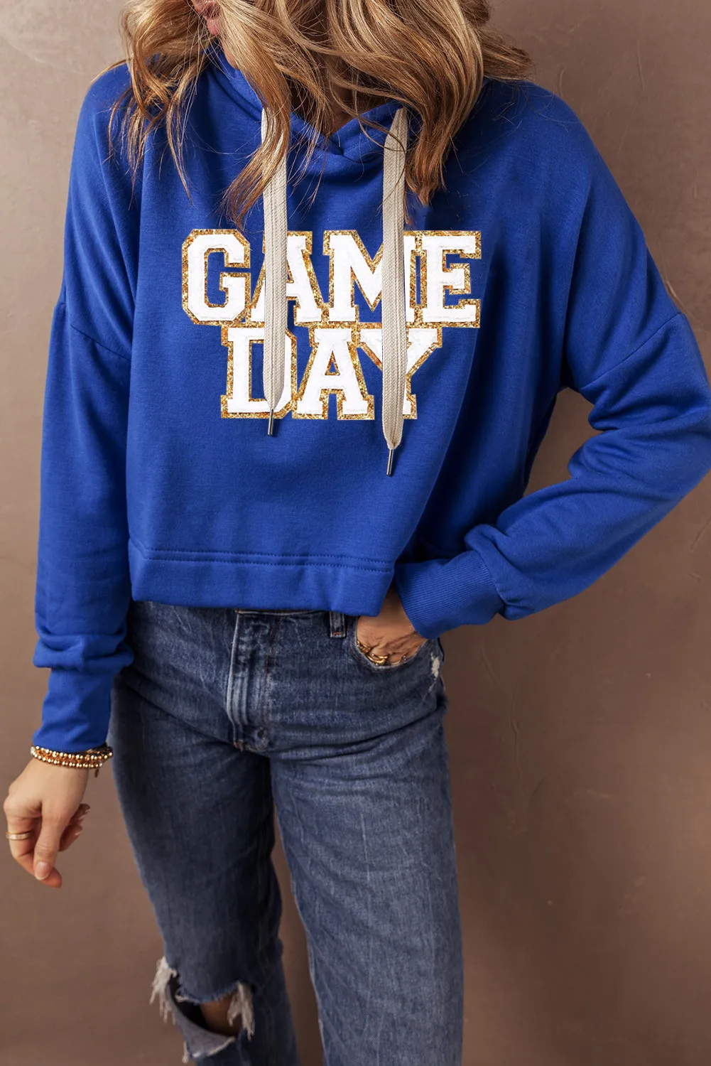 GAME DAY Drawstring Long Sleeve Hoodie - Image 5