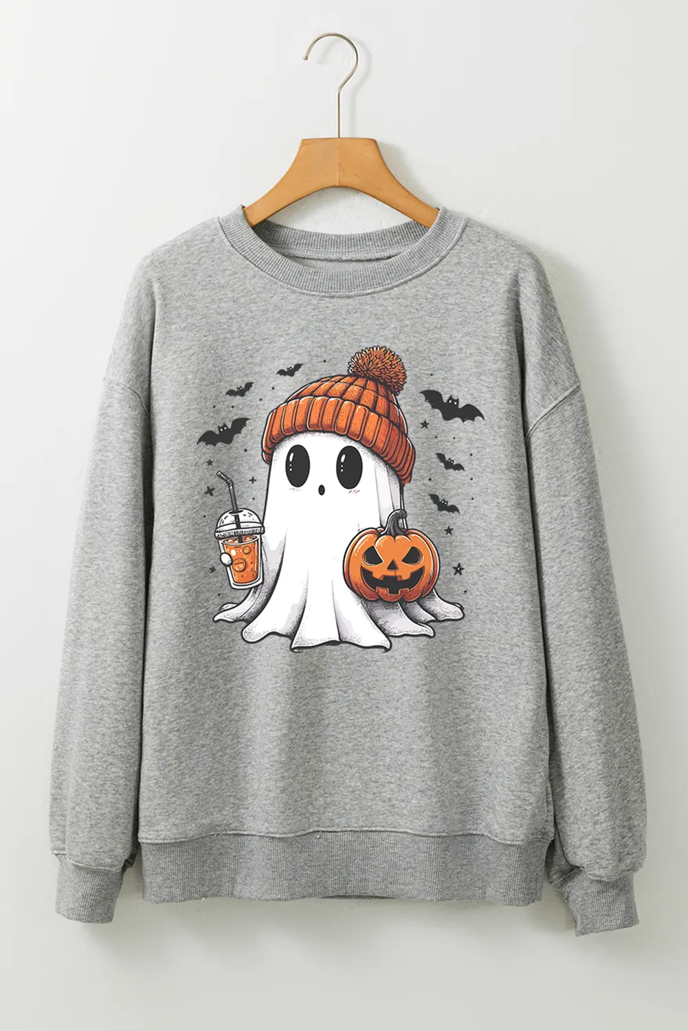Ghost Round Neck Long Sleeve Sweatshirt - Image 4