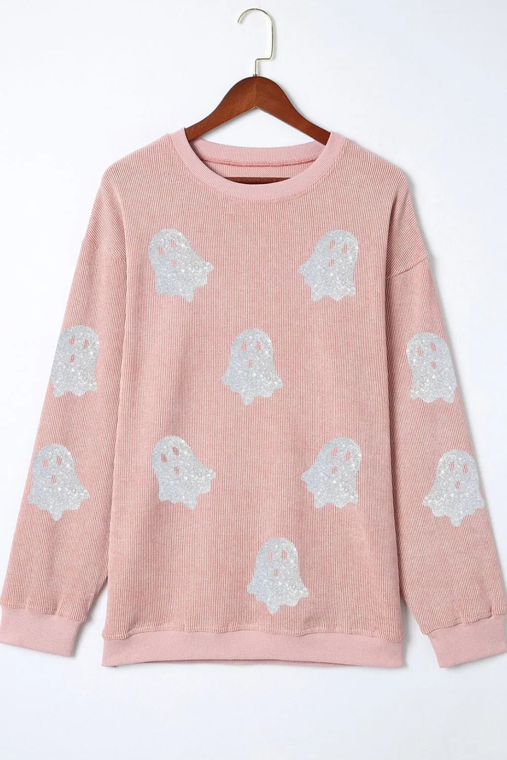 Ghost Round Neck Oversized Sweatshirt - Image 3