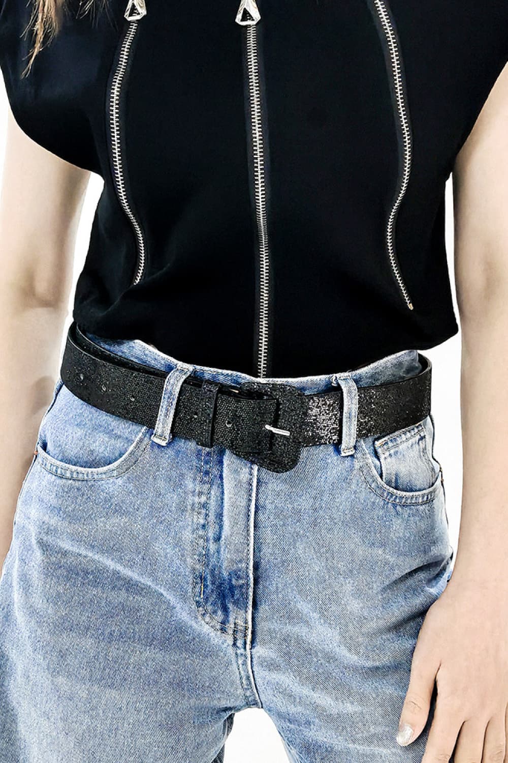 Glitter PU Leather Belt - Image 5