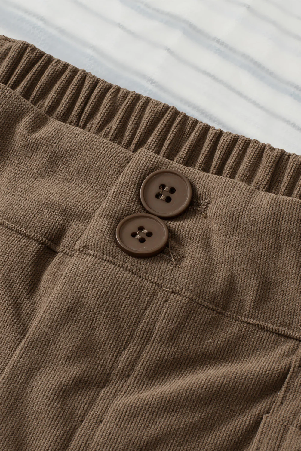 Half Elastic Waist Straight Pants - Image 17