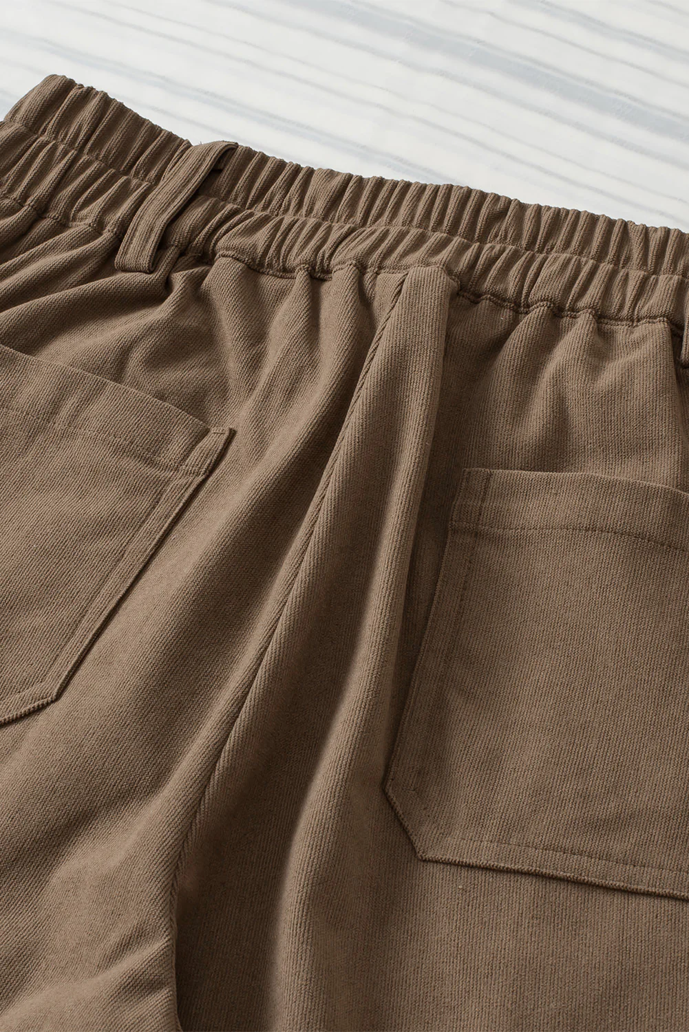 Half Elastic Waist Straight Pants - Image 19