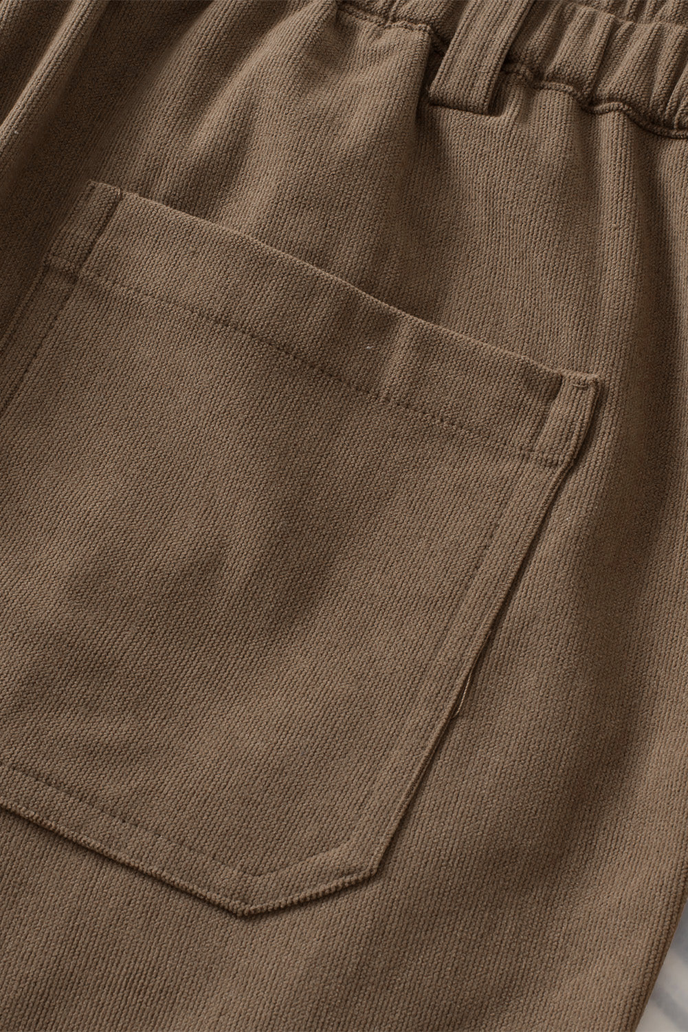 Half Elastic Waist Straight Pants - Image 21