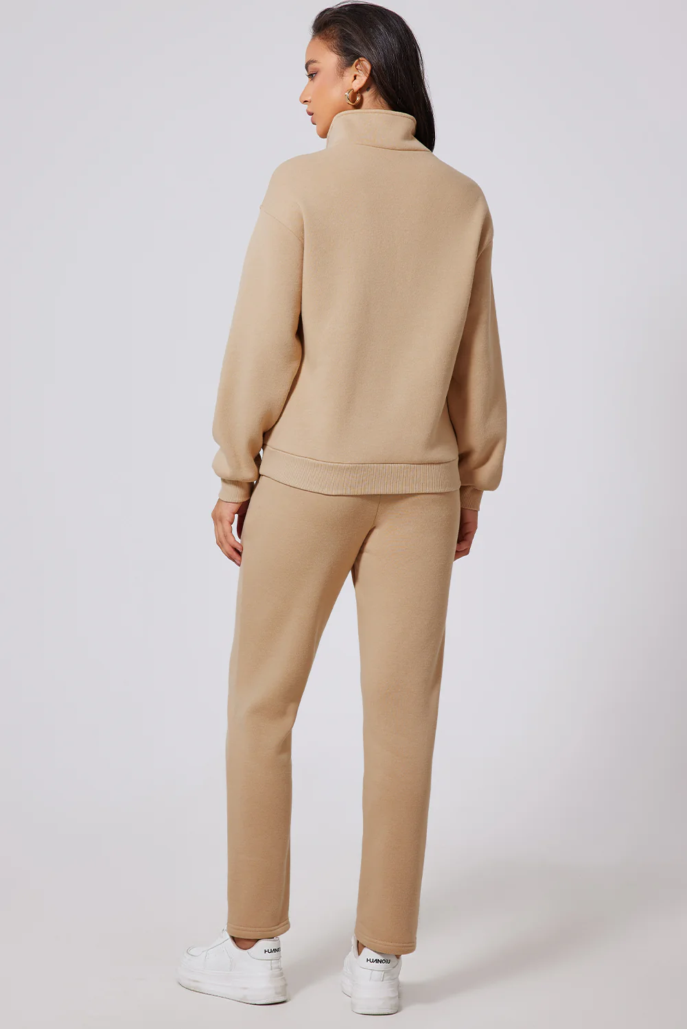 Half Snap Turtleneck Top and Pants Active Set - Image 6
