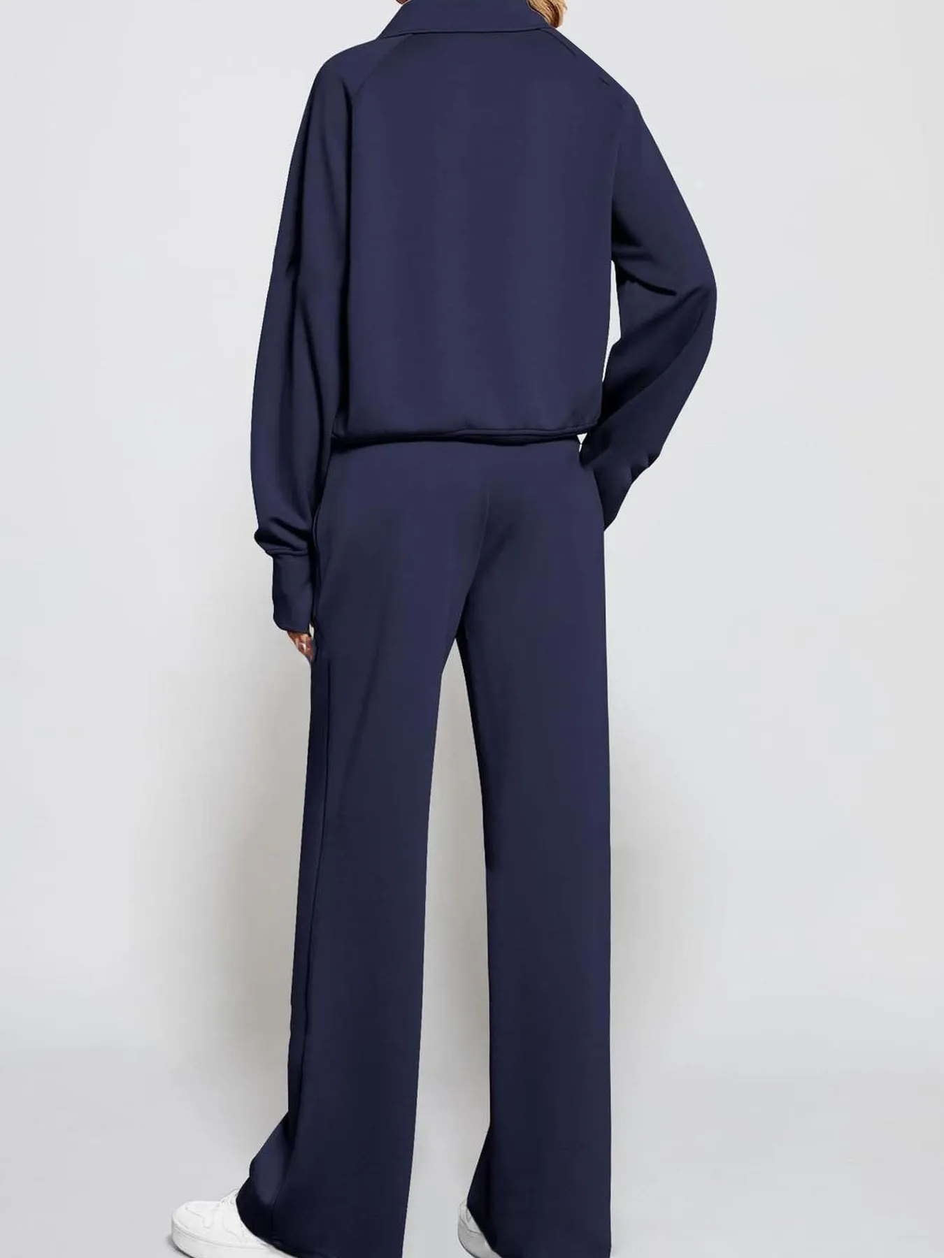 Half Zip Long Sleeve Top and Pants Set - Image 20