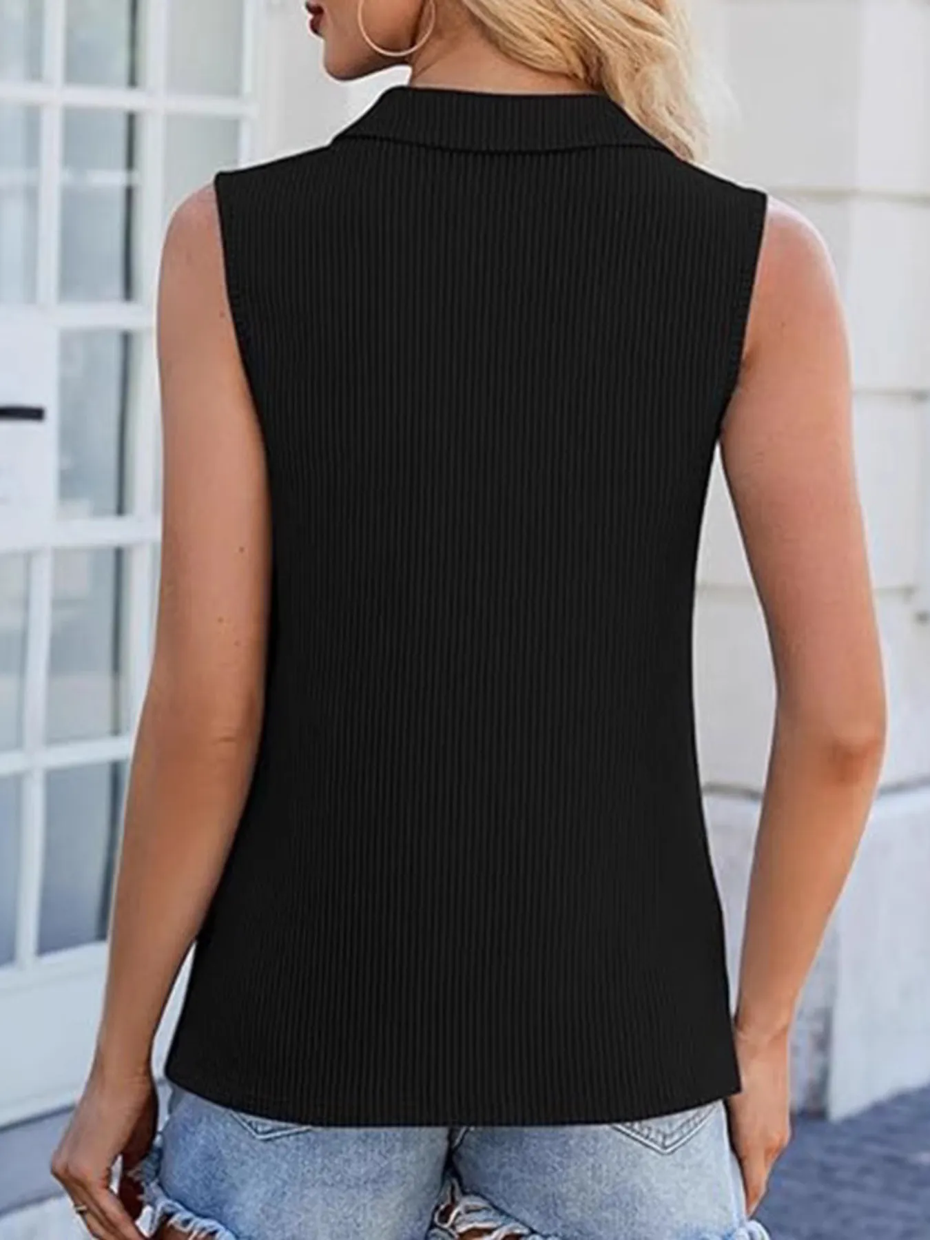 Half Zip Sleeveless Tank - Image 3