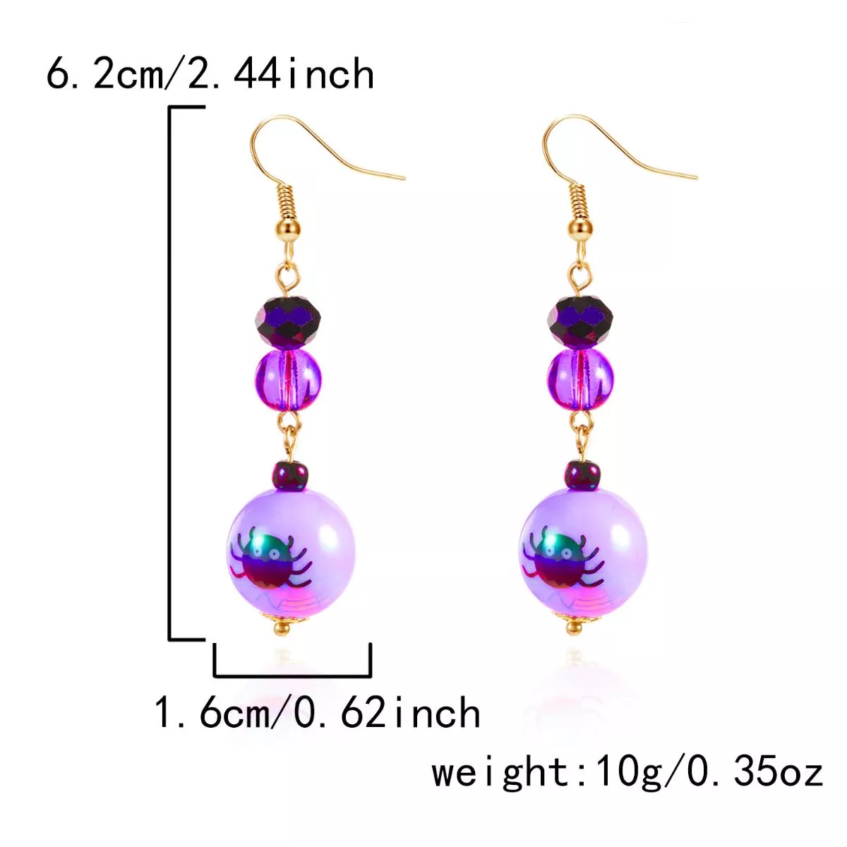 Halloween Acrylic Drop Earrings - Image 6